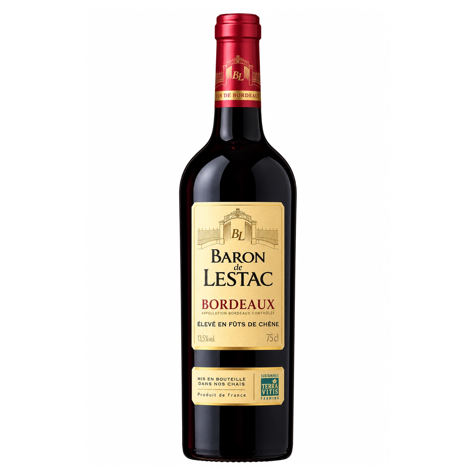 BARON DE LESTAC Vin Rouge A.O.P. Bordeaux 75cl