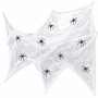 Cobwebs Halloween Decorations with 10 Fake Spiders 15m long