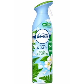 FEBREZE Spray désodorisant brume d'air rosée du matin 300ml