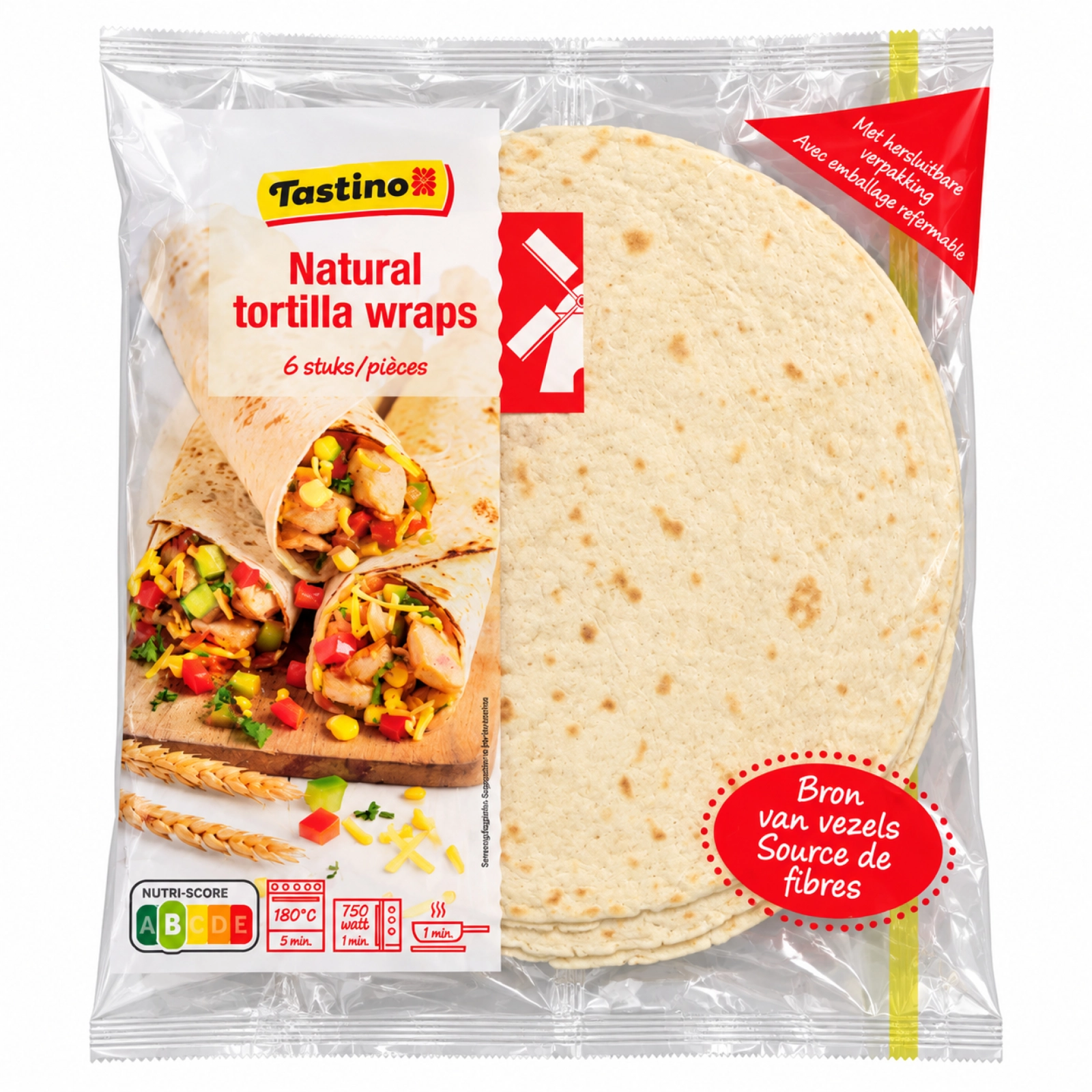 Tastino - Tortilla 6 wraps 370g