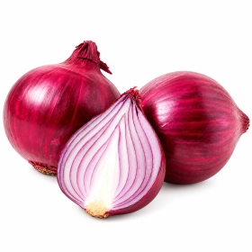 FRESH - Medium red onions 3 pieces (by weight)